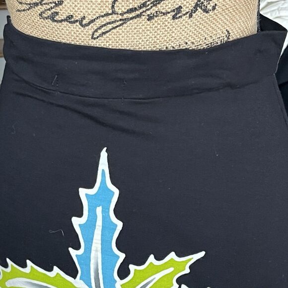 Carried Away Sz L Pencil Skirt Stretch Tropical Print Vacation Cruise Island - Picture 10 of 12